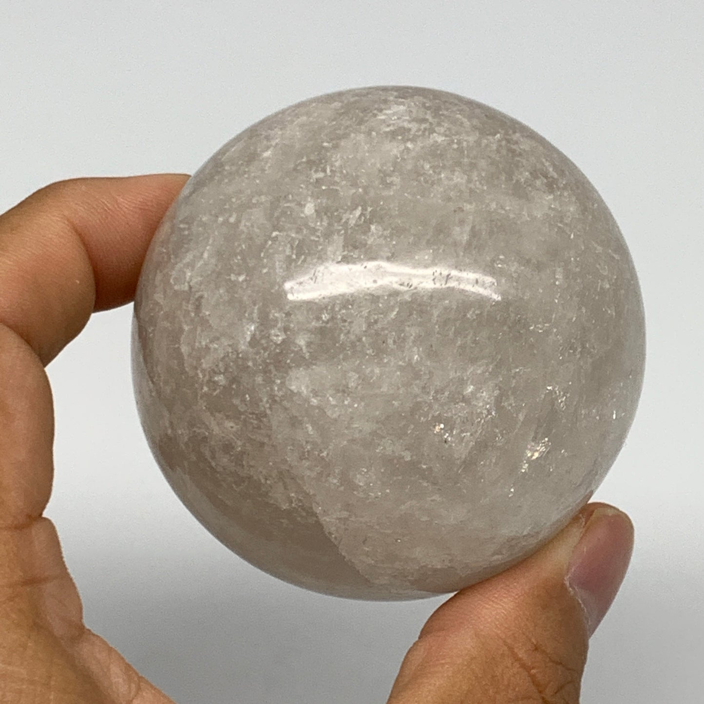 290.5g, 2.3"(59mm), Natural Quartz Sphere Crystal Gemstone Ball @Brazil, B22279