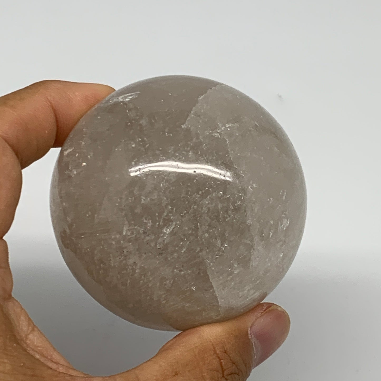 290.5g, 2.3"(59mm), Natural Quartz Sphere Crystal Gemstone Ball @Brazil, B22279