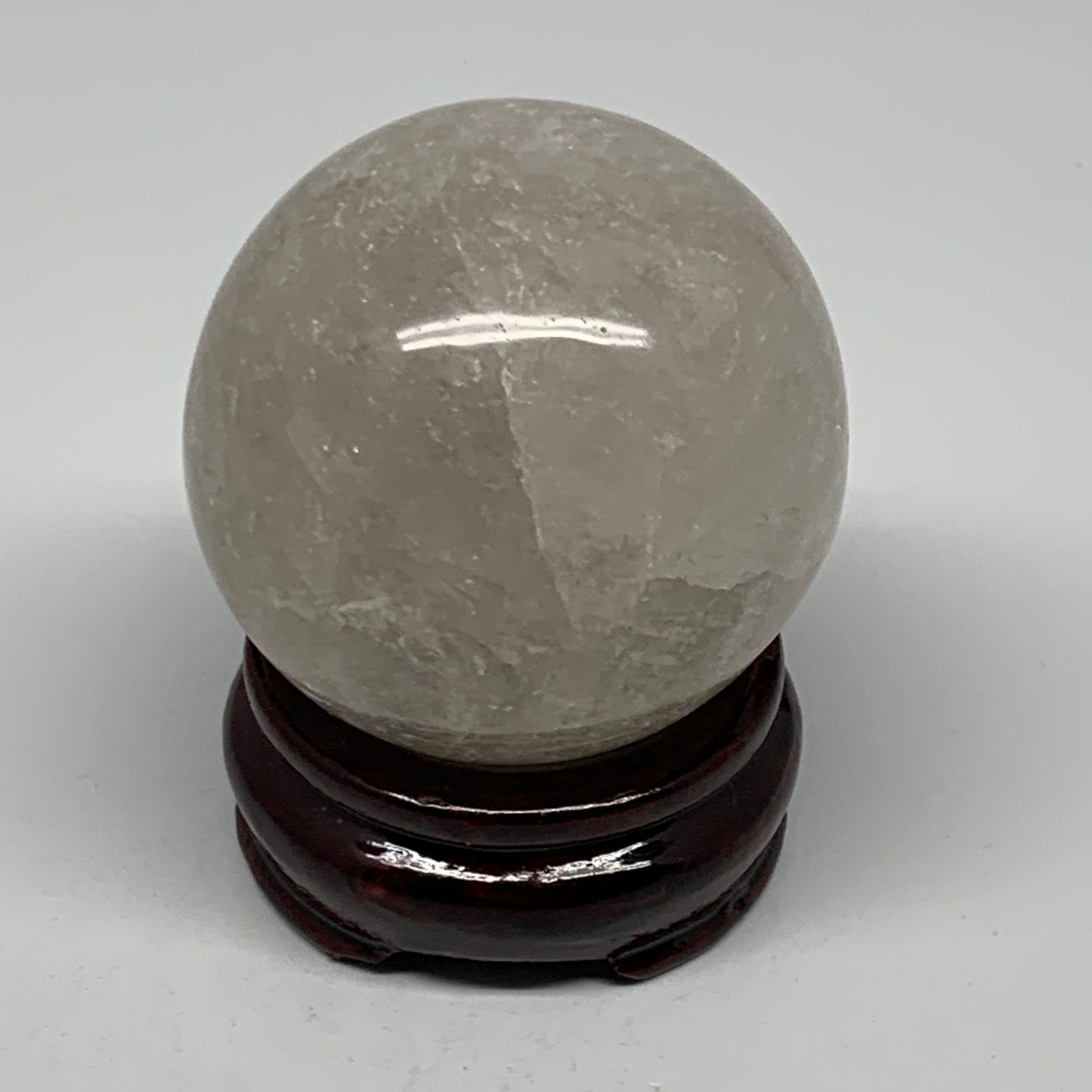 290.5g, 2.3"(59mm), Natural Quartz Sphere Crystal Gemstone Ball @Brazil, B22279