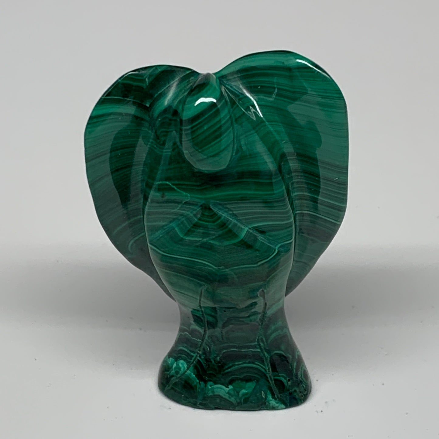 112g, 2.5"x1.6"x1" Natural Untreated Malachite Angel Figurine @Congo, B7319