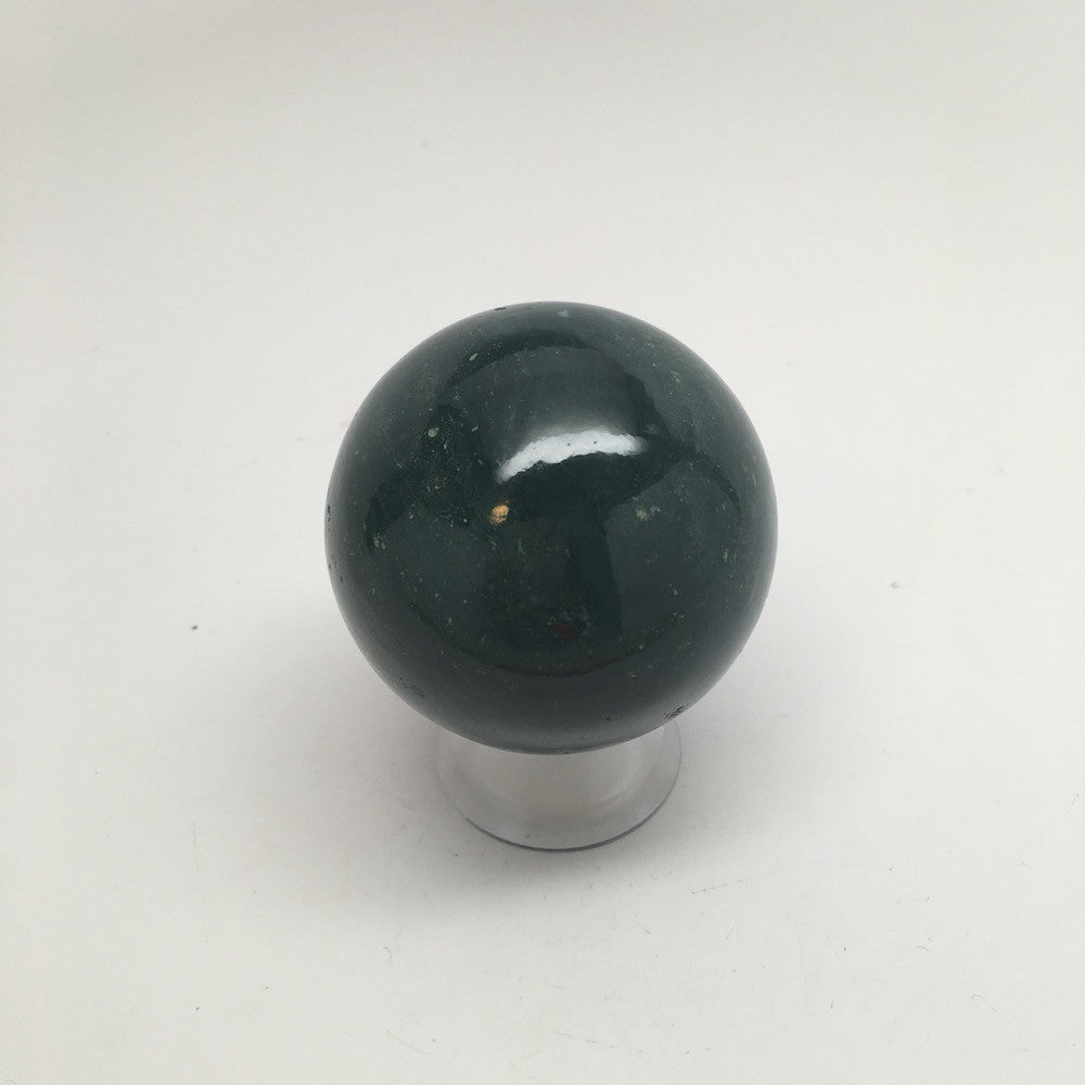 171.2 Grams Handmade Natural Gemstone Bloodstone Sphere @India, IE153 - watangem.com