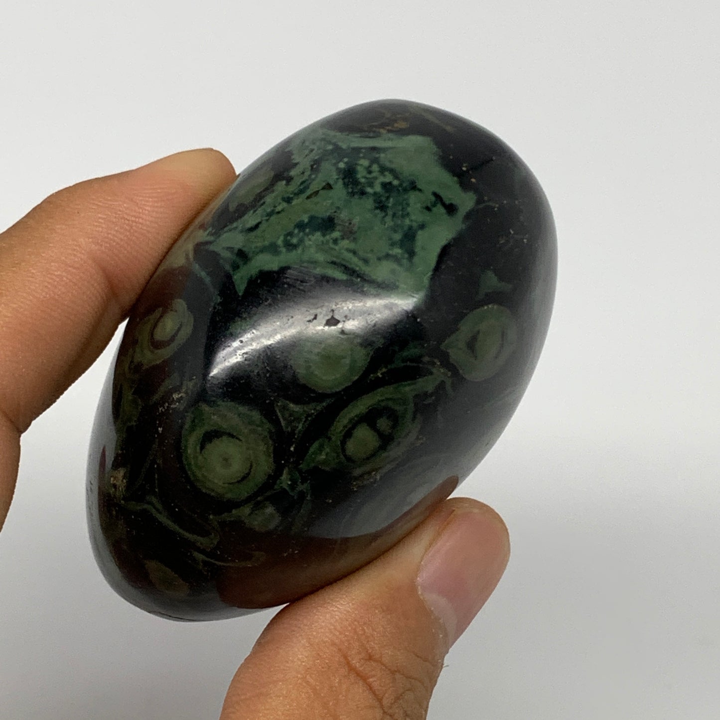 185.6g, 2.4"x2.2"x1.5", Crocodile Kambaba Jasper Palm-Stone @Madagascar, B15162