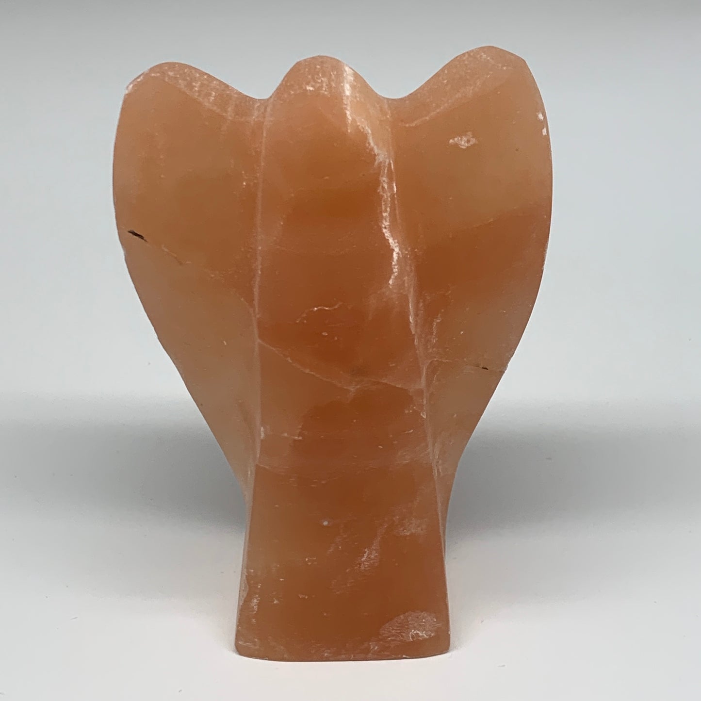 646g, 5"x3.4"x2.1"" Orange Selenite (Satin Spar) Angel Crystal @Morocco,B9375