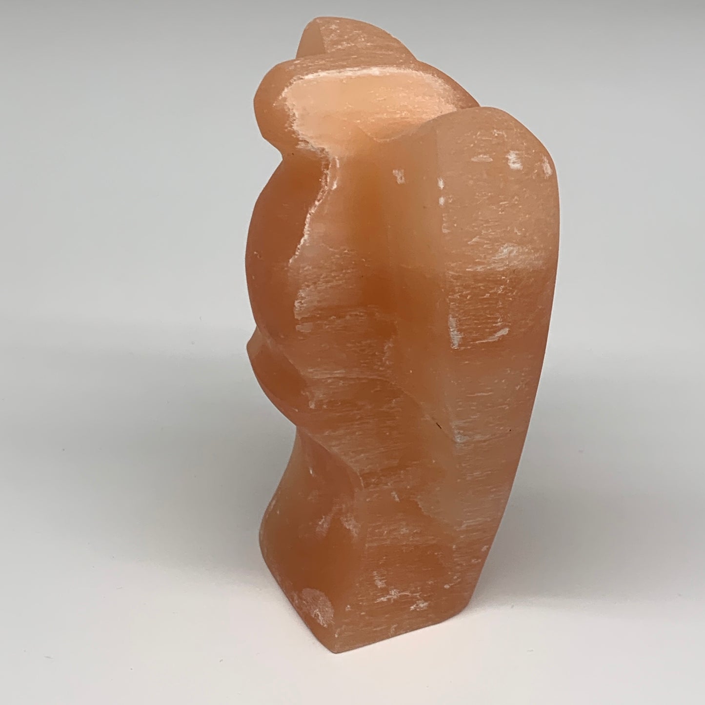 646g, 5"x3.4"x2.1"" Orange Selenite (Satin Spar) Angel Crystal @Morocco,B9375