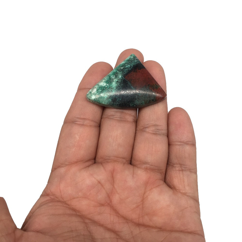 13.7g, 1.2"x 1.7" Sonora Sunset Chrysocolla Cuprite Cabochon from Mexico, SC58 - watangem.com