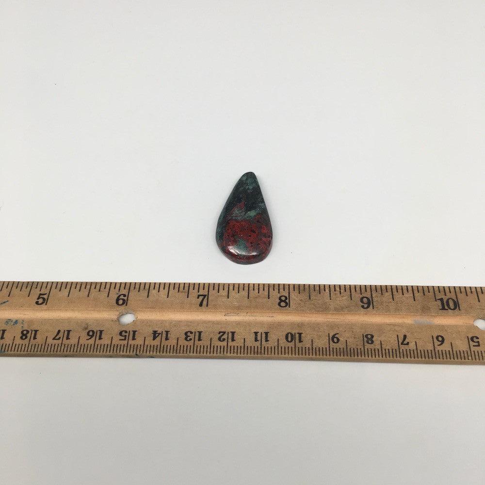 8.2g, 1.4"x 0.7" Sonora Sunset Chrysocolla Cuprite Cabochon from Mexico, SC76 - watangem.com