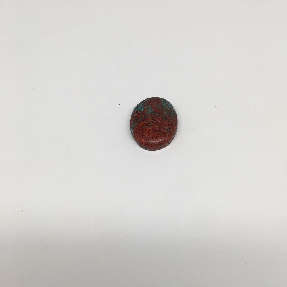 13.1g, 1.3"x 1" Sonora Sunset Chrysocolla Cuprite Cabochon from Mexico, SC79