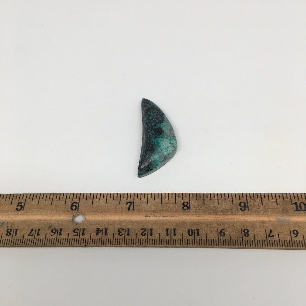 10.5g, 1.8"x 0.7" Sonora Sunset Chrysocolla Cuprite Cabochon from Mexico, SC82 - watangem.com