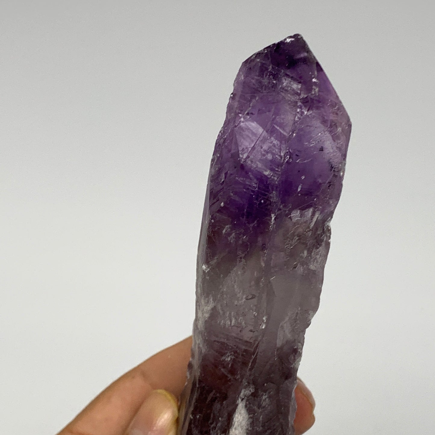 184.9g,5"x1.5"x1",Amethyst Point Polished Rough lower part from Brazil,B19096