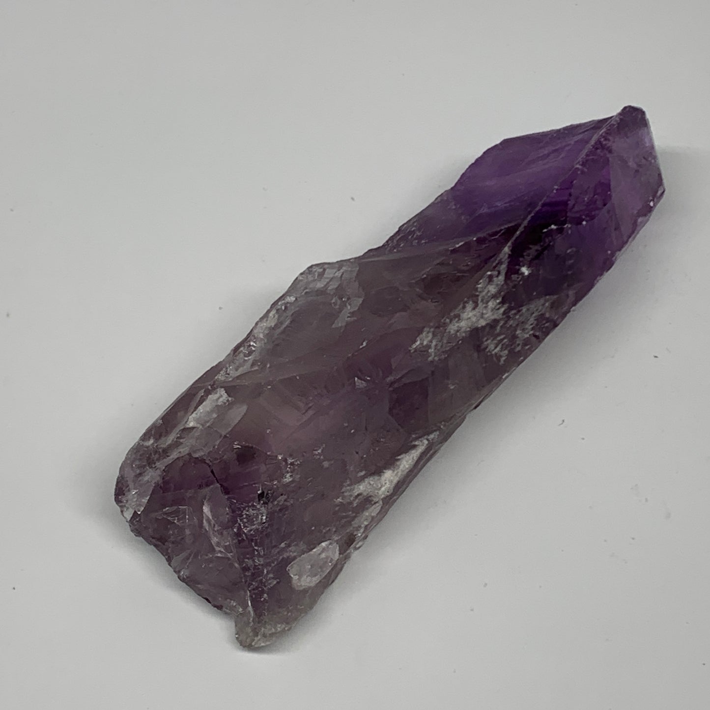 184.9g,5"x1.5"x1",Amethyst Point Polished Rough lower part from Brazil,B19096