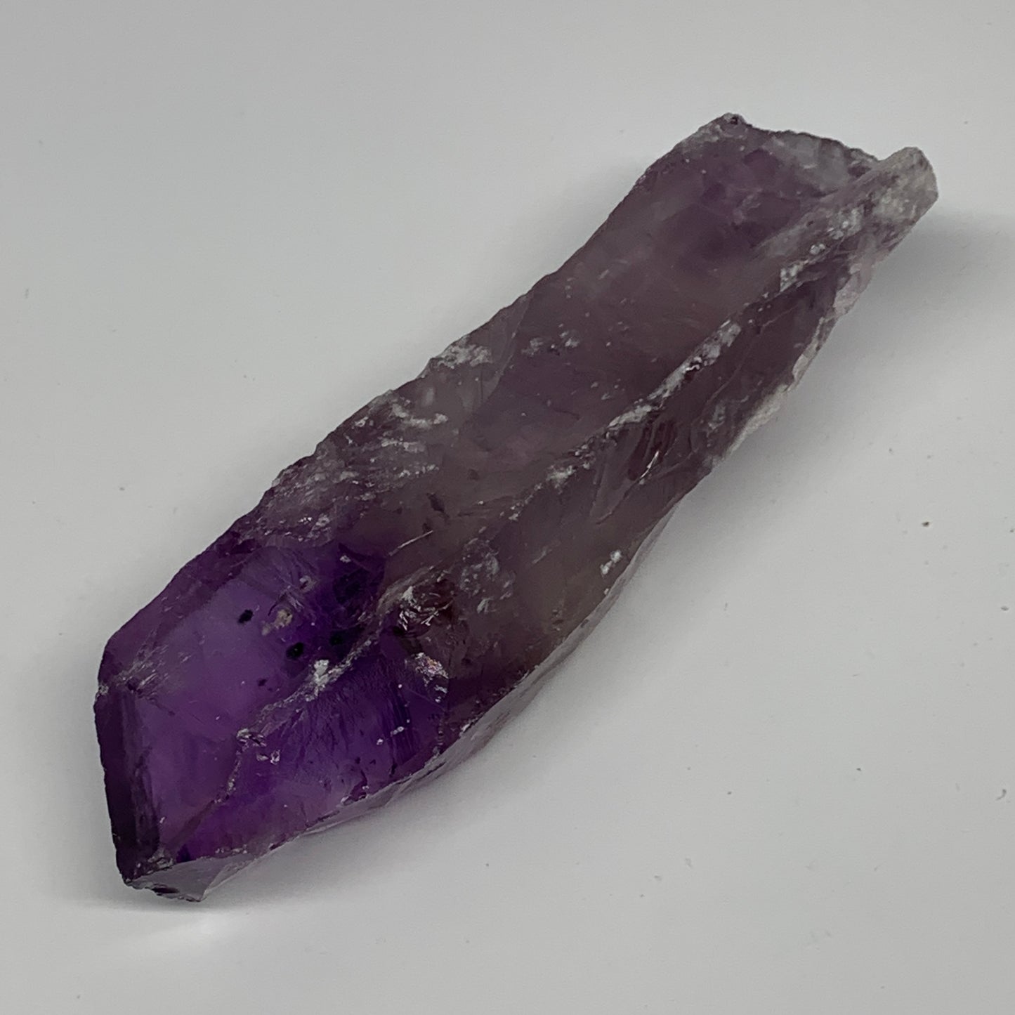 184.9g,5"x1.5"x1",Amethyst Point Polished Rough lower part from Brazil,B19096