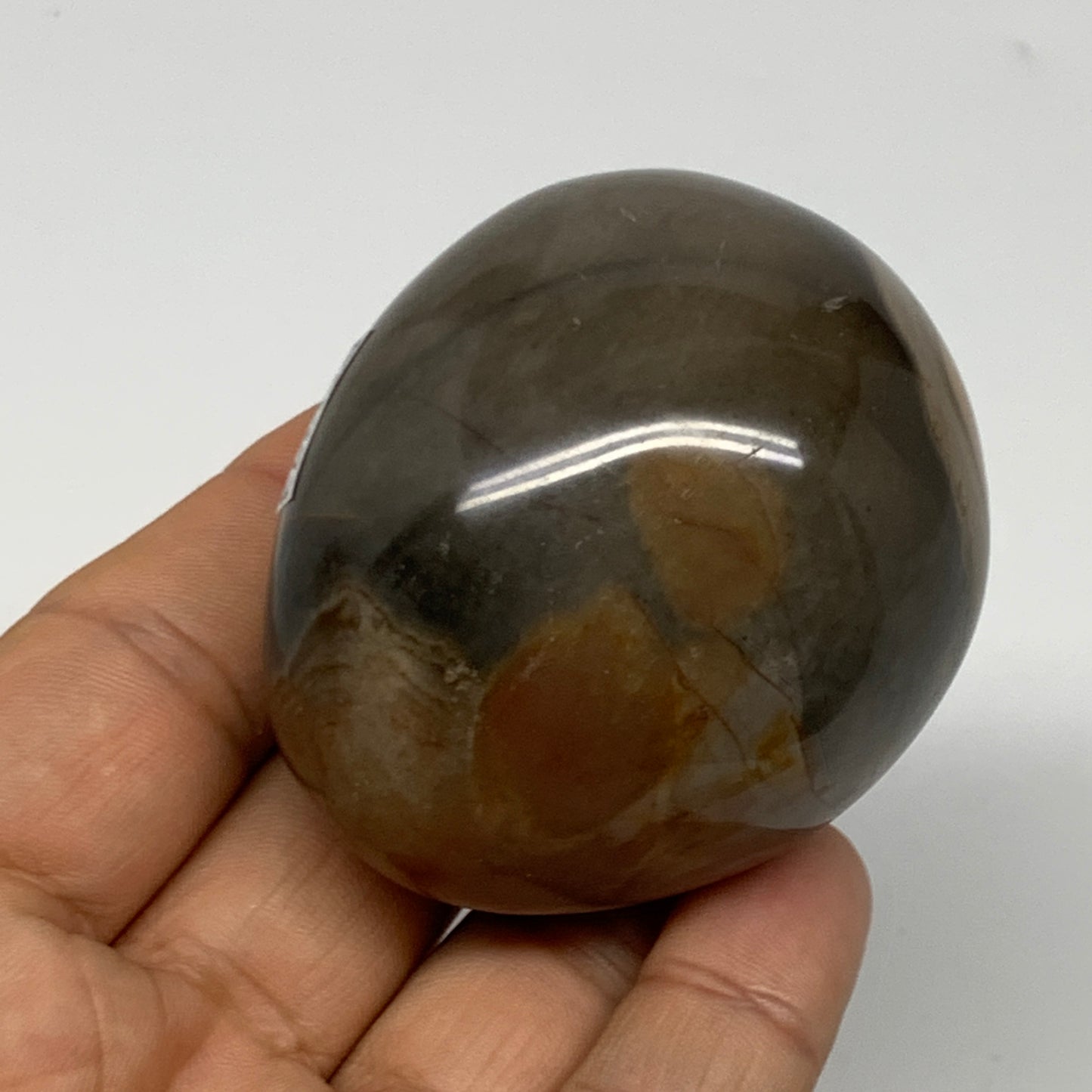 160.8g, 2.3"x1.9"x1.7" Polychrome Jasper Palm-Stone Reiki @Madagascar, B24273