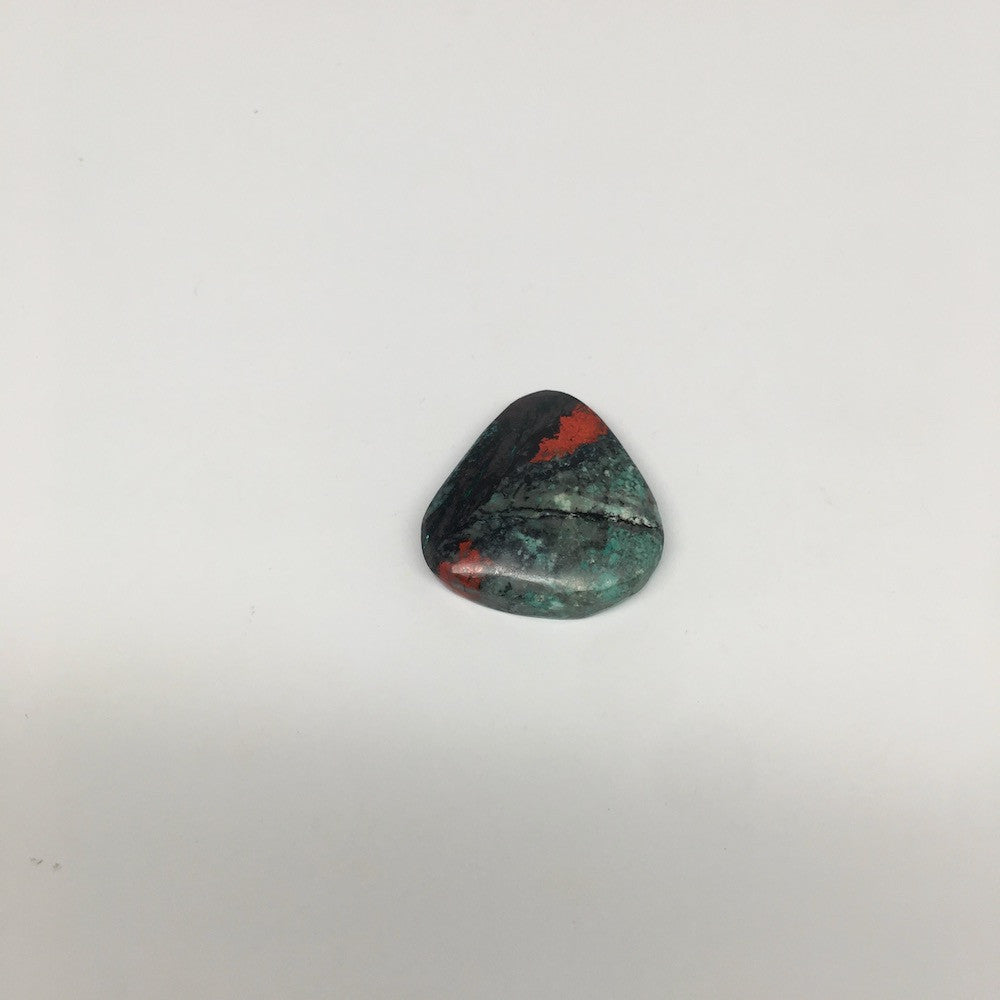 21g, 1.4"x 1.3" Sonora Sunset Chrysocolla Cuprite Cabochon from Mexico, SC94