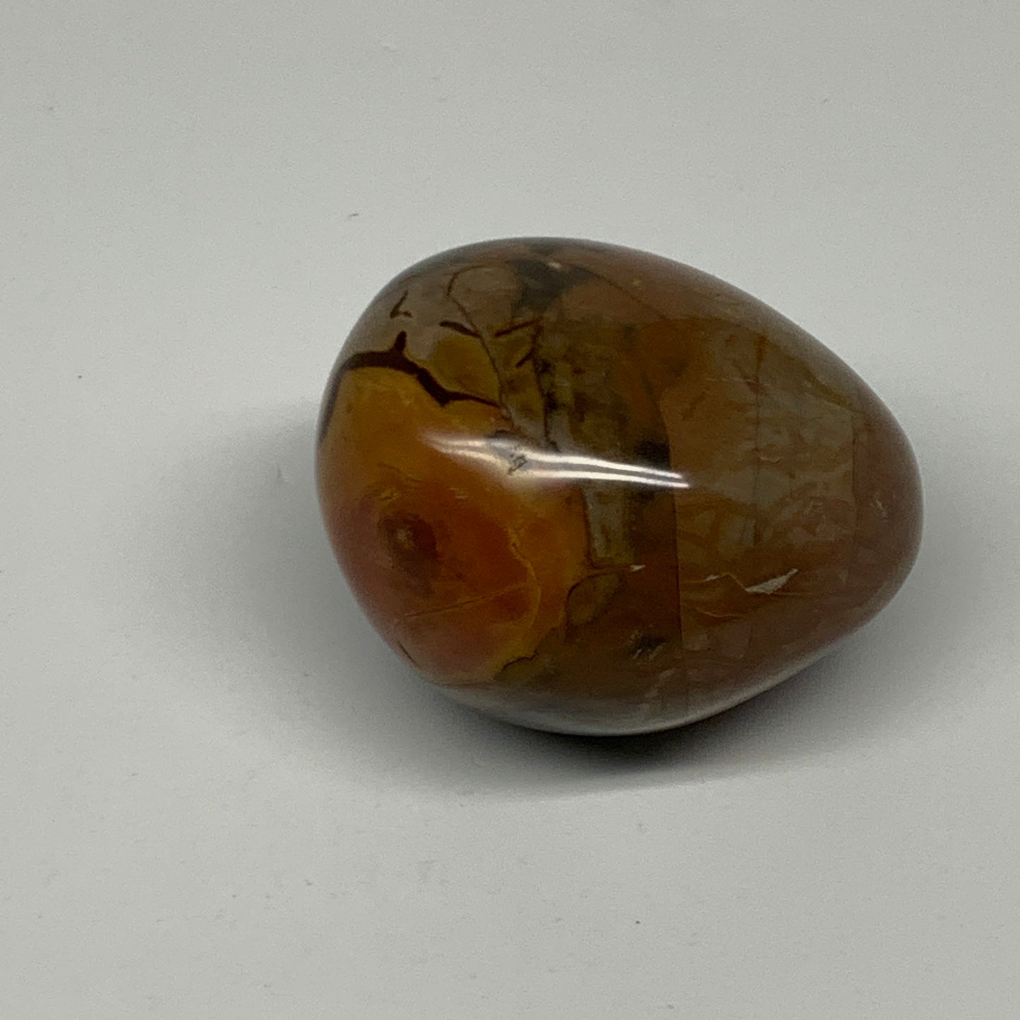 160.8g, 2.3"x1.9"x1.7" Polychrome Jasper Palm-Stone Reiki @Madagascar, B24273