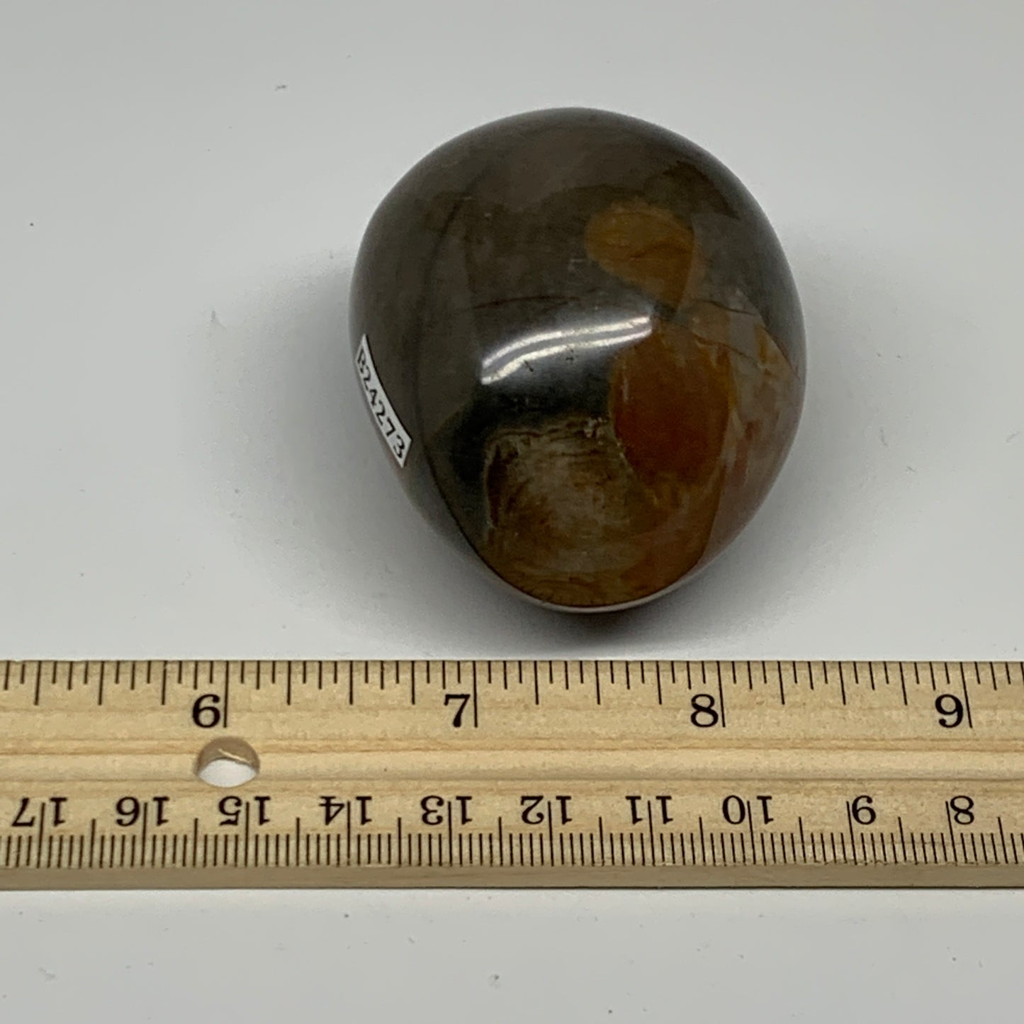 160.8g, 2.3"x1.9"x1.7" Polychrome Jasper Palm-Stone Reiki @Madagascar, B24273