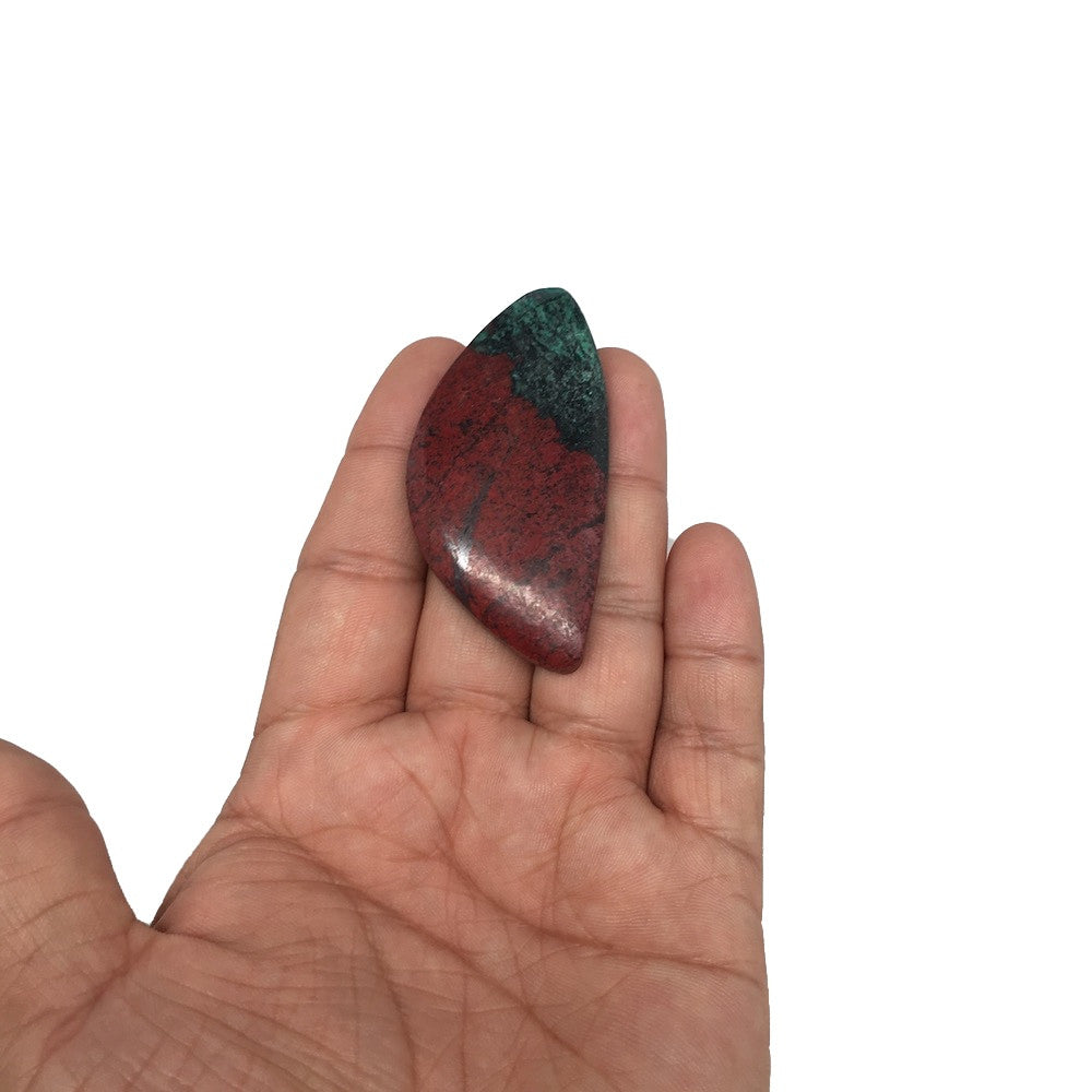 24.9g, 2.4"x 1.2" Sonora Sunset Chrysocolla Cuprite Cabochon from Mexico, SC100 - watangem.com