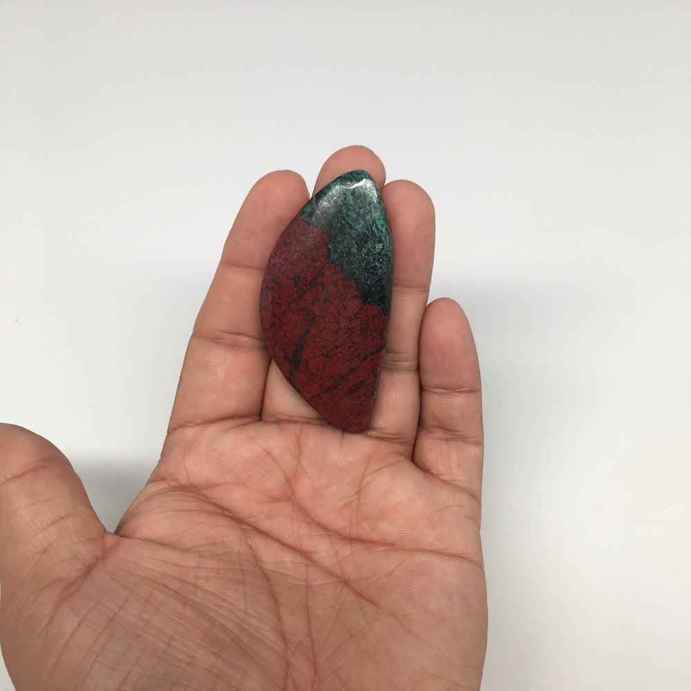 24.9g, 2.4"x 1.2" Sonora Sunset Chrysocolla Cuprite Cabochon from Mexico, SC100 - watangem.com