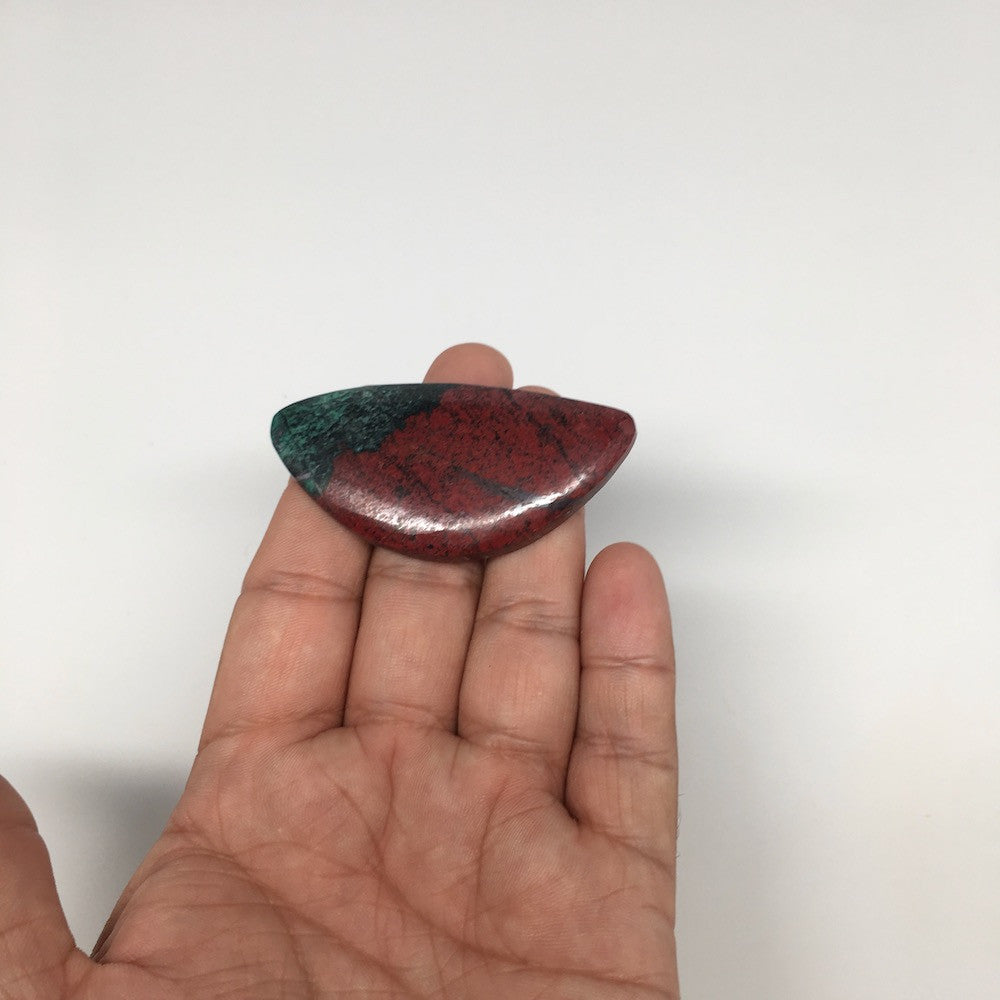 24.9g, 2.4"x 1.2" Sonora Sunset Chrysocolla Cuprite Cabochon from Mexico, SC100 - watangem.com