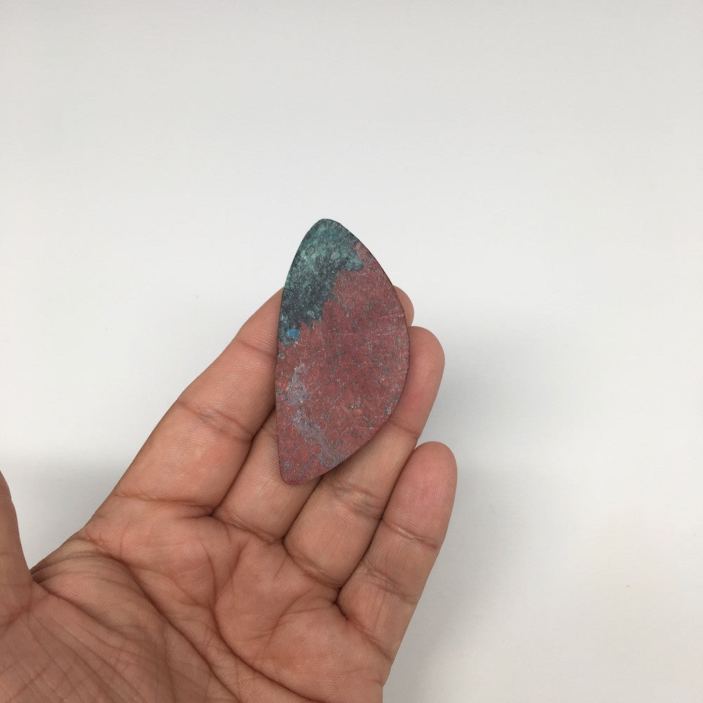 24.9g, 2.4"x 1.2" Sonora Sunset Chrysocolla Cuprite Cabochon from Mexico, SC100 - watangem.com