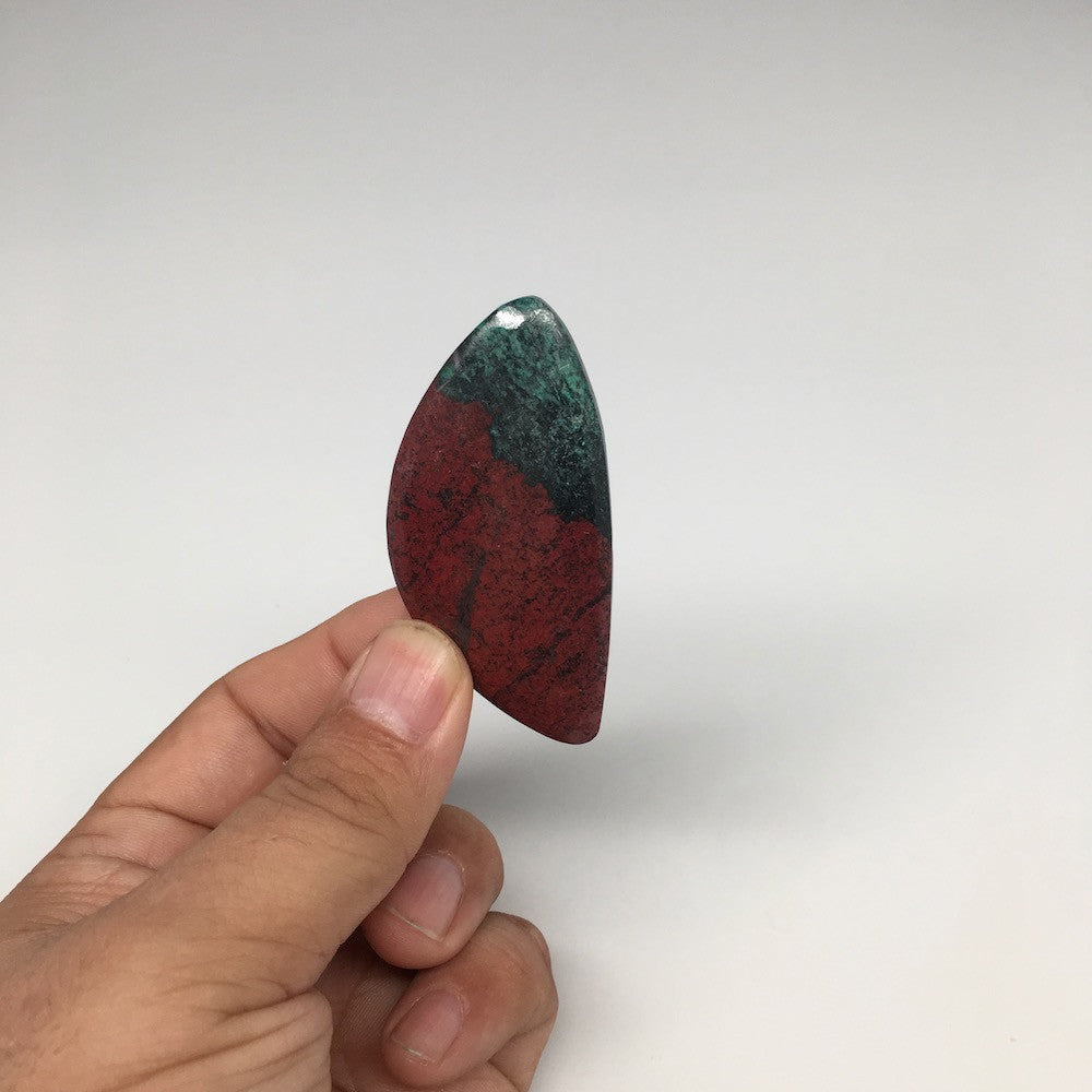 24.9g, 2.4"x 1.2" Sonora Sunset Chrysocolla Cuprite Cabochon from Mexico, SC100 - watangem.com