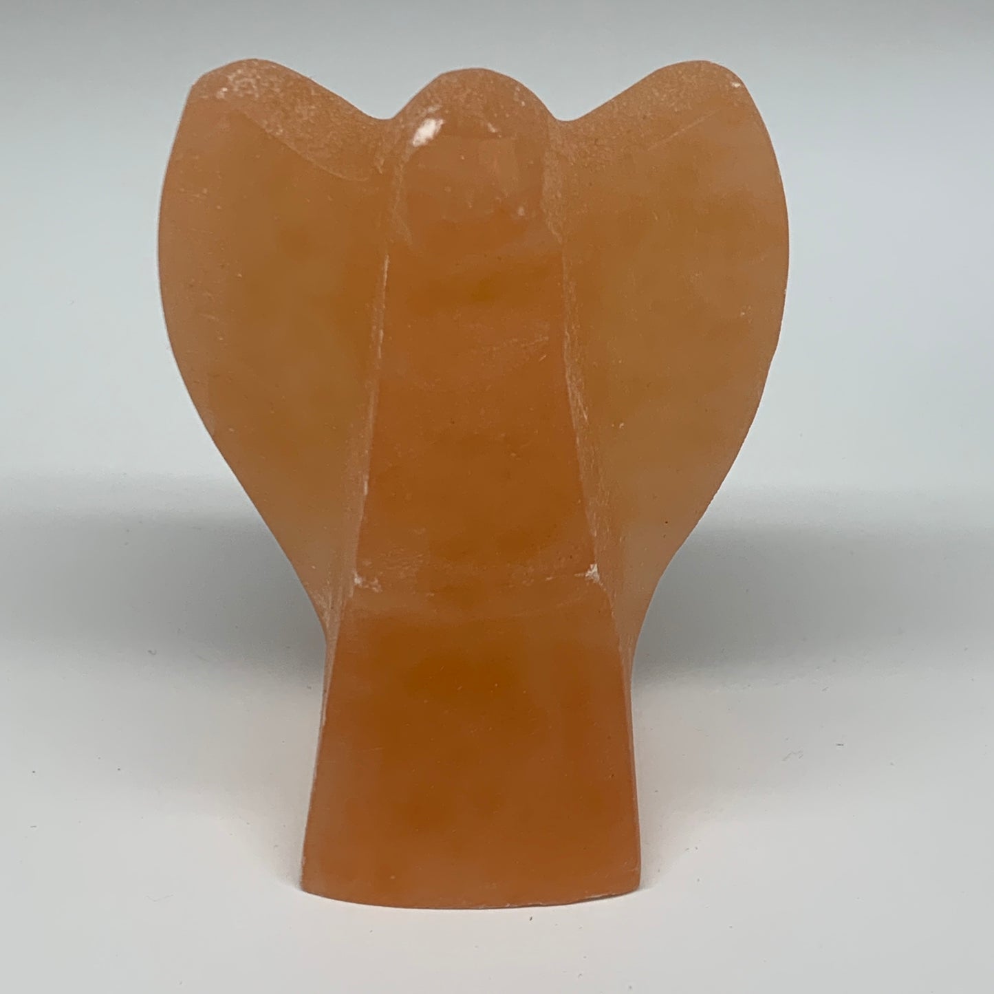 912g, 5"x3.6"x2.7" Orange Selenite (Satin Spar) Angel Crystal @Morocco,B9410