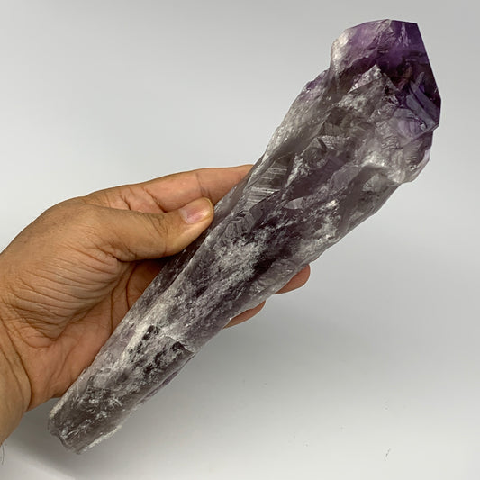 565g,10.4"x2.5"x1.6",Amethyst Point Polished Rough lower part from Brazil,B19113