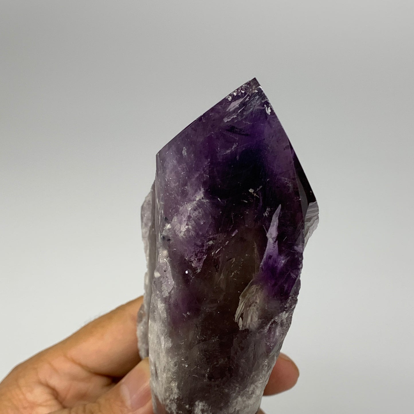 710g,10"x3.1"x1.9",Amethyst Point Polished Rough lower part from Brazil,B19114