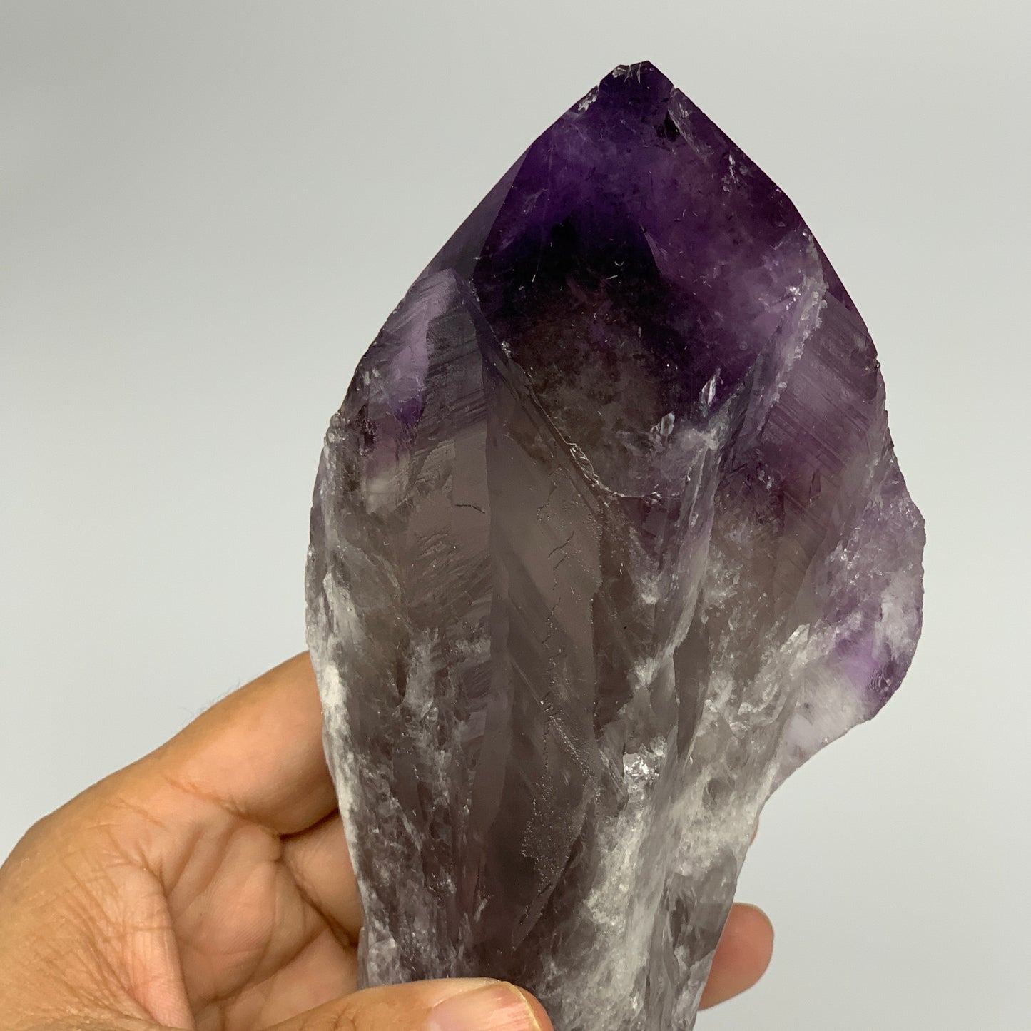 710g,10"x3.1"x1.9",Amethyst Point Polished Rough lower part from Brazil,B19114