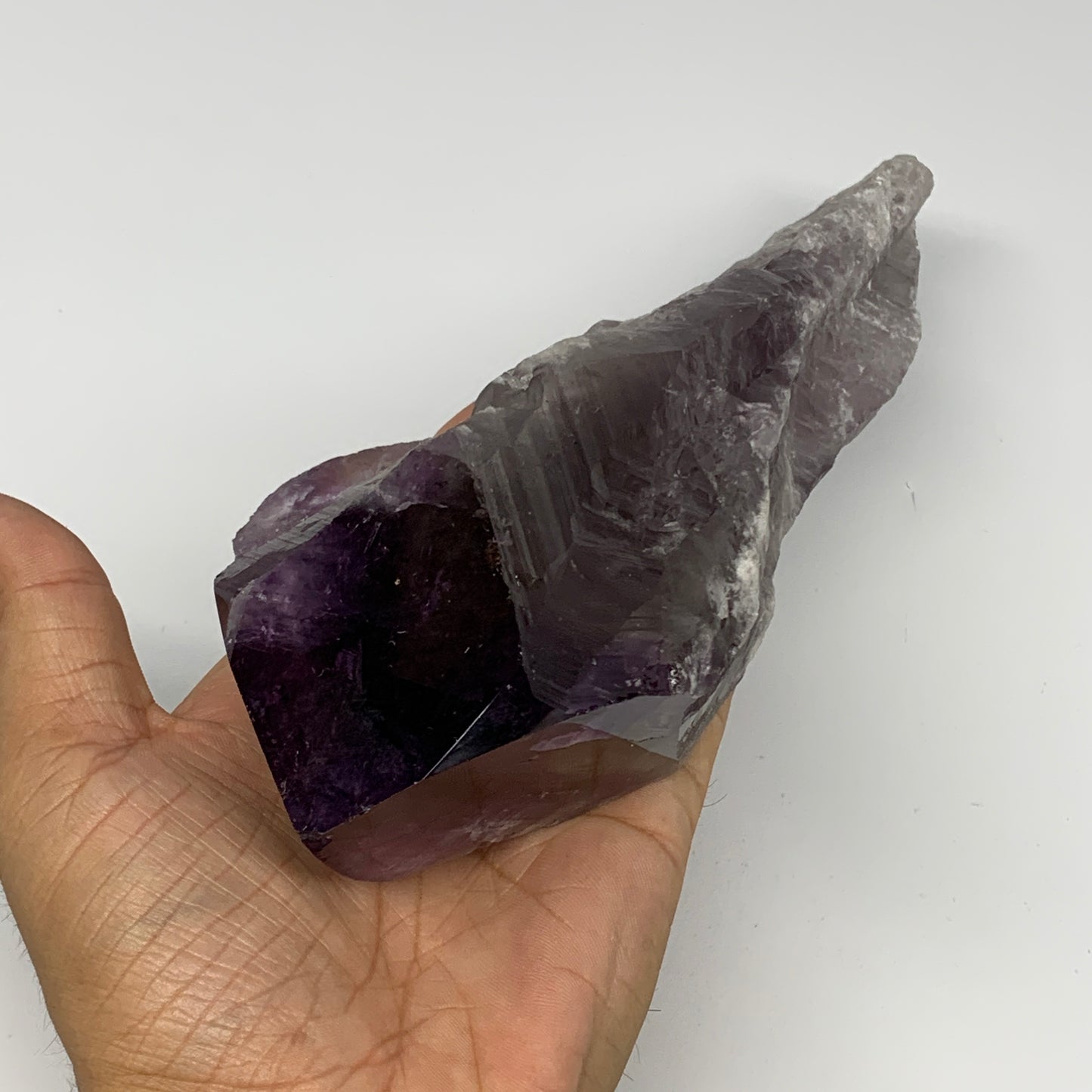 710g,10"x3.1"x1.9",Amethyst Point Polished Rough lower part from Brazil,B19114