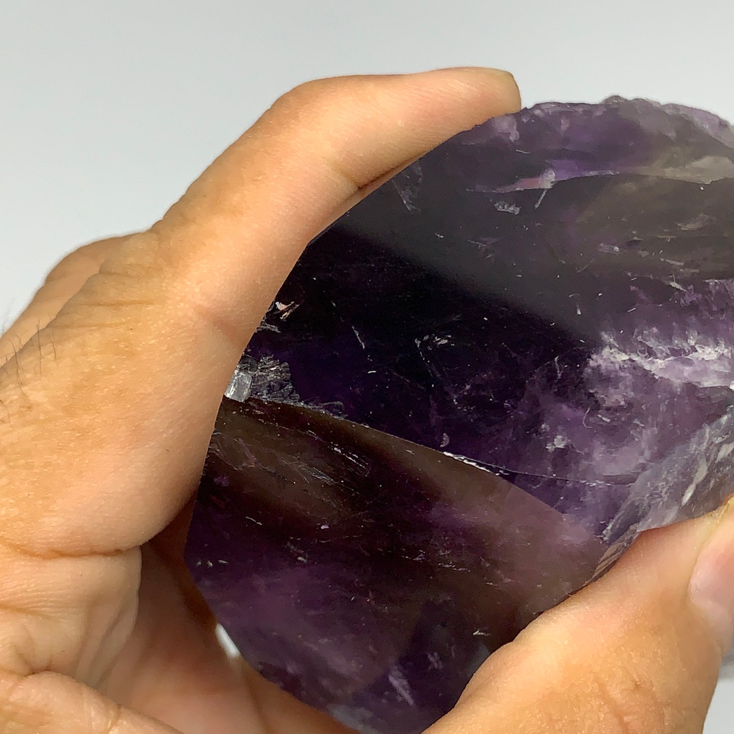 710g,10"x3.1"x1.9",Amethyst Point Polished Rough lower part from Brazil,B19114