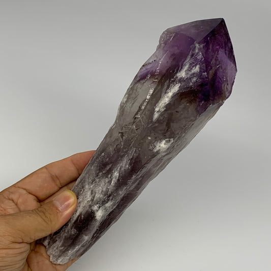 610g,8"x2.4"x1.8",Amethyst Point Polished Rough lower part from Brazil,B19119