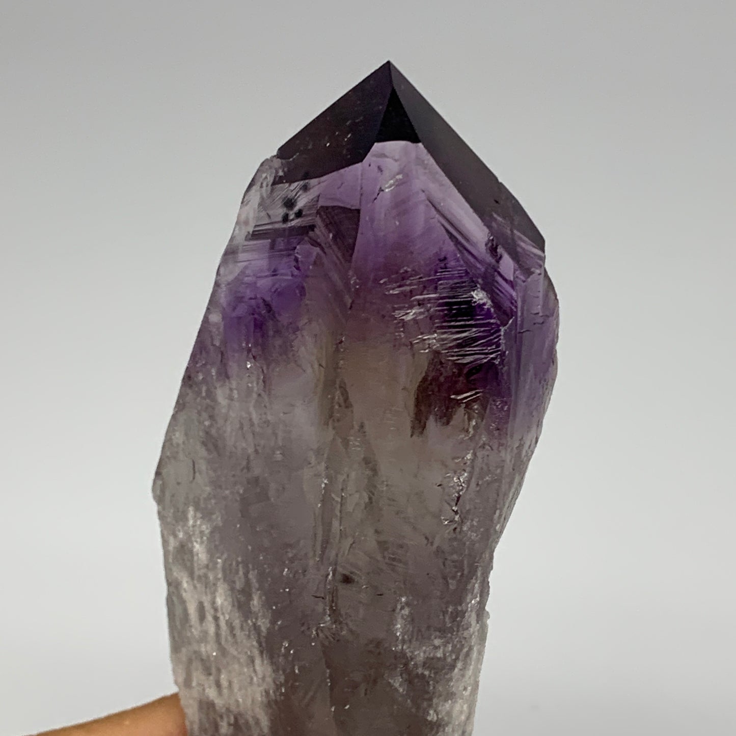 344.5g,7.3"x1.8"x1.5",Amethyst Point Polished Rough lower part from Brazil,B1912