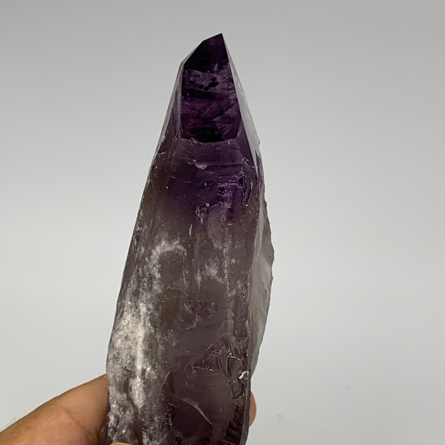 344.5g,7.3"x1.8"x1.5",Amethyst Point Polished Rough lower part from Brazil,B1912