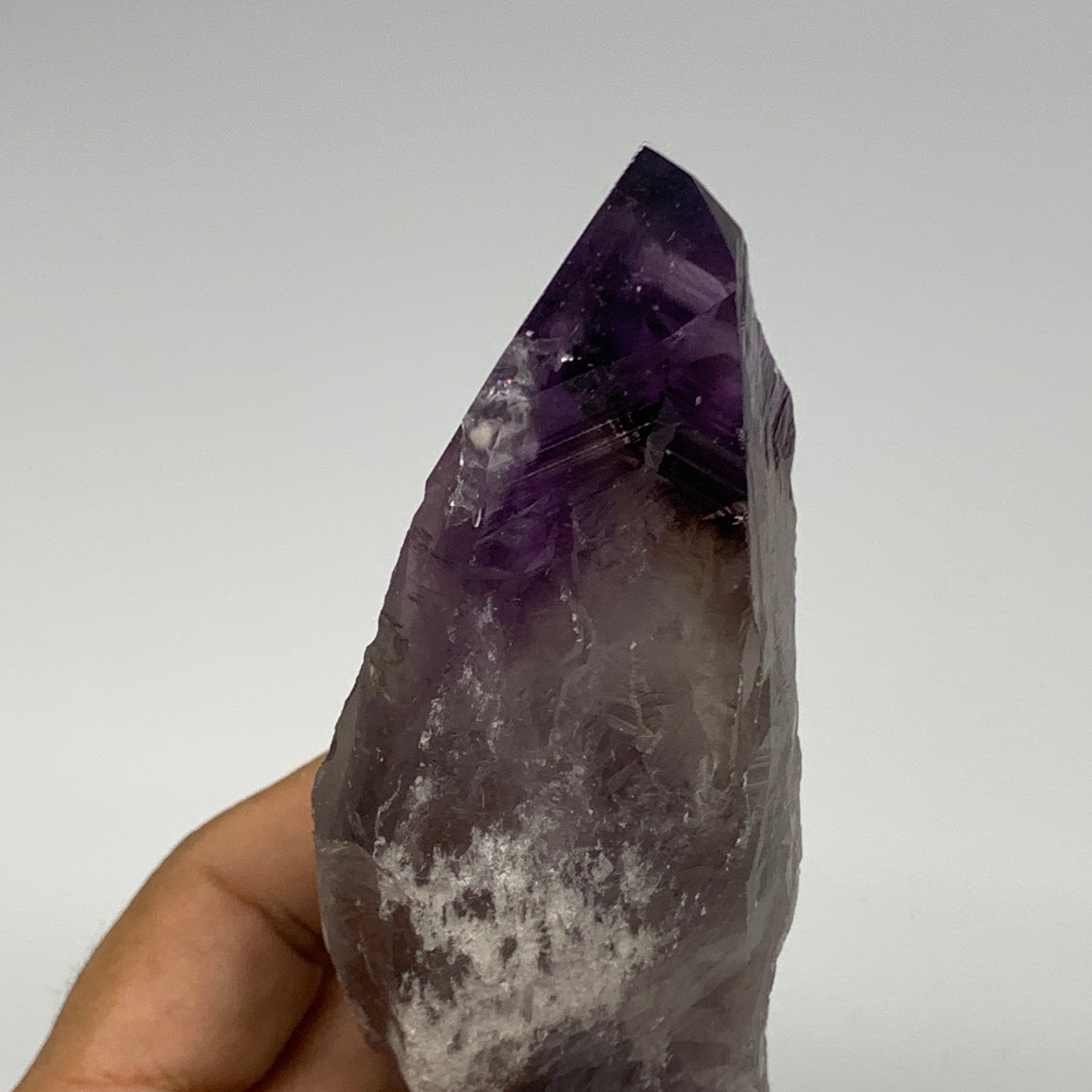 344.5g,7.3"x1.8"x1.5",Amethyst Point Polished Rough lower part from Brazil,B1912