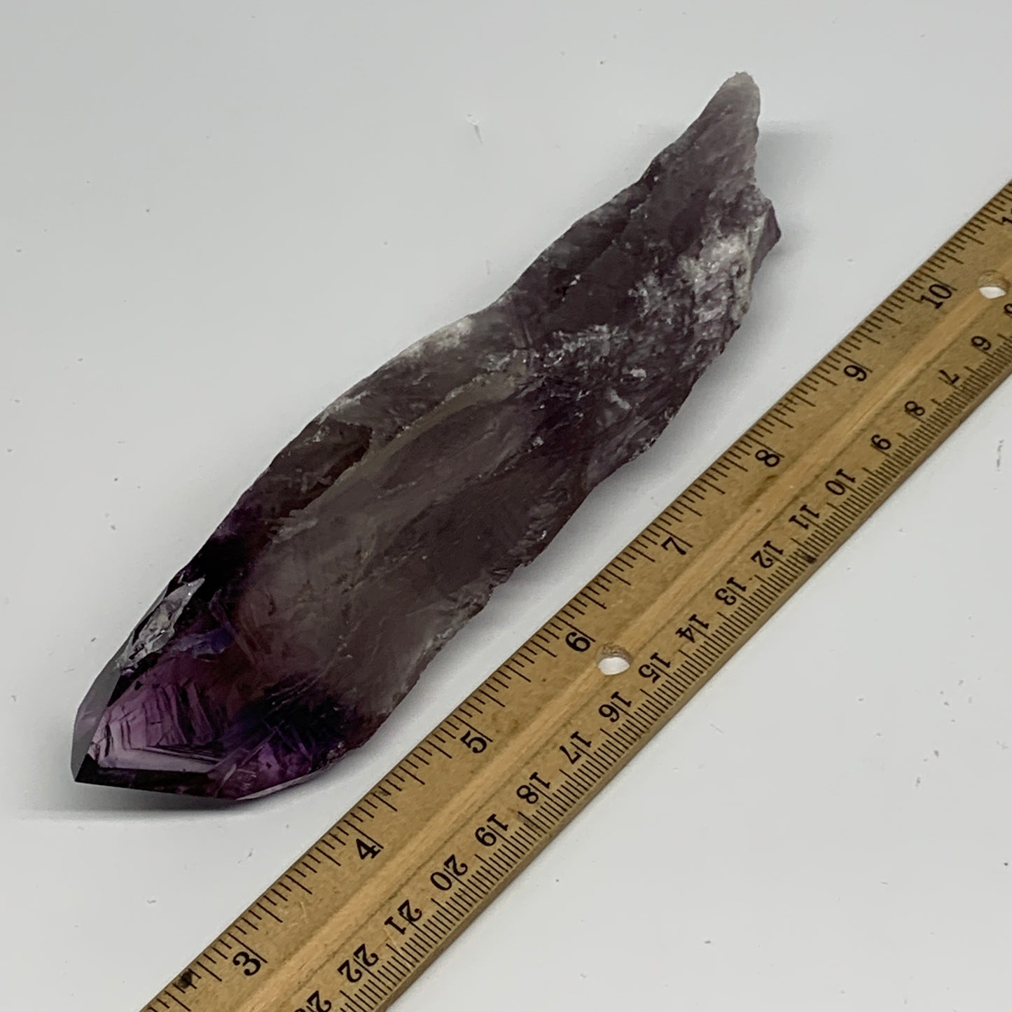 344.5g,7.3"x1.8"x1.5",Amethyst Point Polished Rough lower part from Brazil,B1912