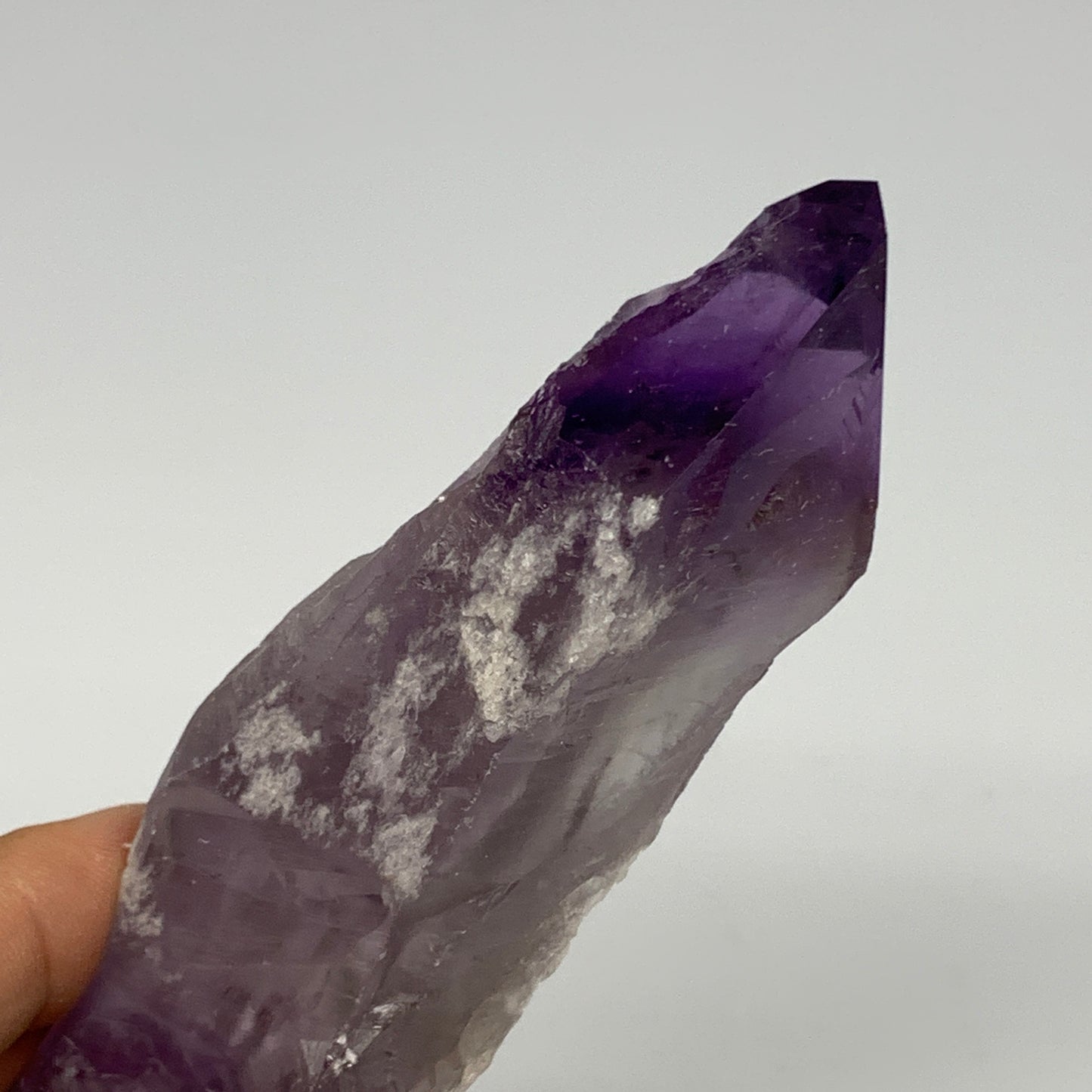 237.1g,6.7"x1.4"x1.5",Amethyst Point Polished Rough lower part from Brazil,B1913