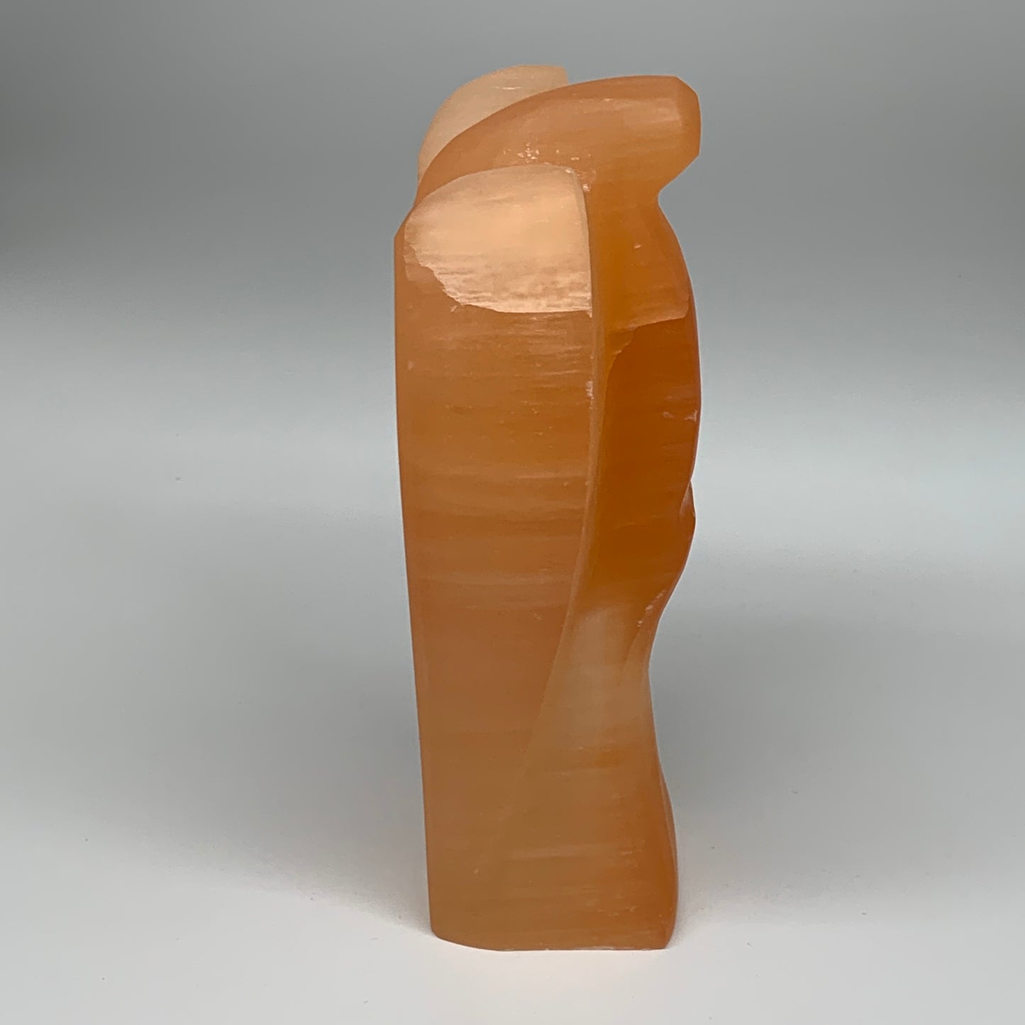 1756g, 8"x4.8"x2.5" Orange Selenite (Satin Spar) Angel Lamps @Morocco,B9438