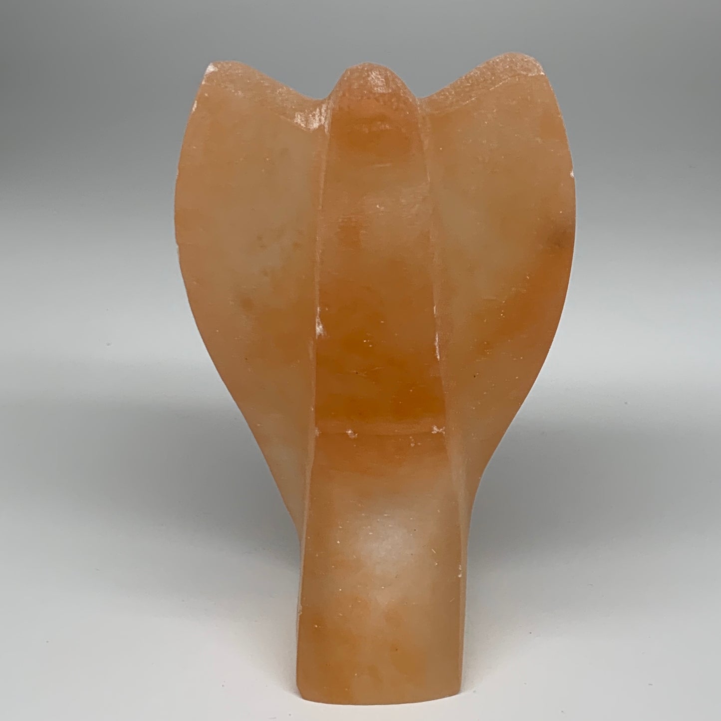 1678g, 7.75"x4.6"x2.9" Orange Selenite (Satin Spar) Angel Lamps @Morocco,B9439