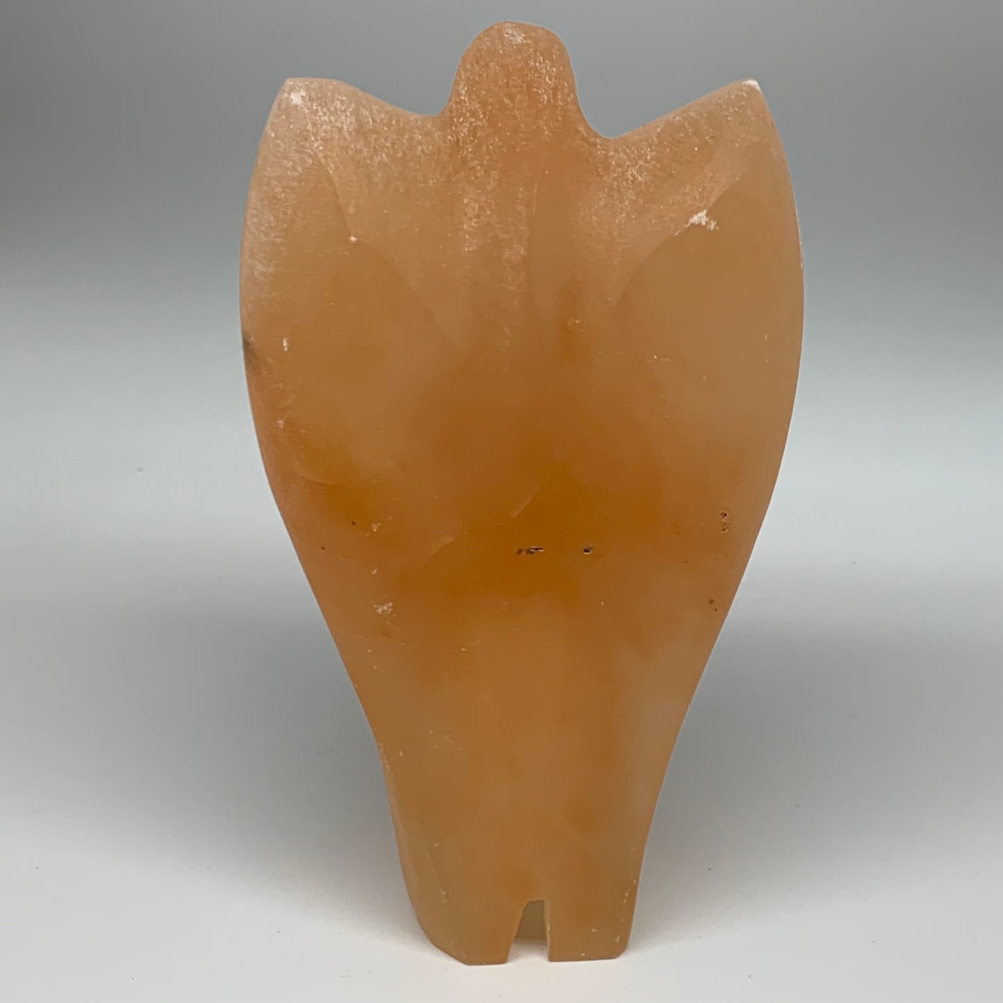 1678g, 7.75"x4.6"x2.9" Orange Selenite (Satin Spar) Angel Lamps @Morocco,B9439