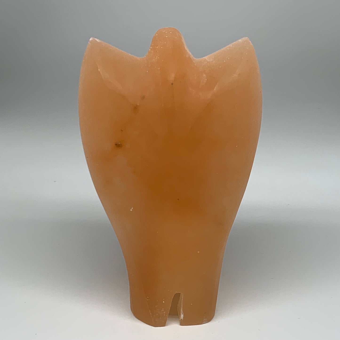 2094g, 7.75"x4.8"x3.2" Orange Selenite (Satin Spar) Angel Lamps @Morocco,B9441