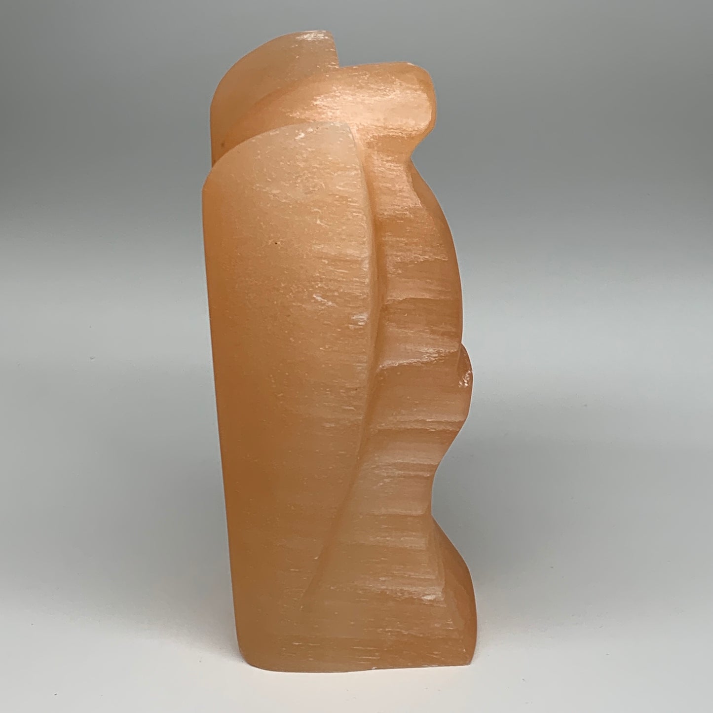 2094g, 7.75"x4.8"x3.2" Orange Selenite (Satin Spar) Angel Lamps @Morocco,B9441