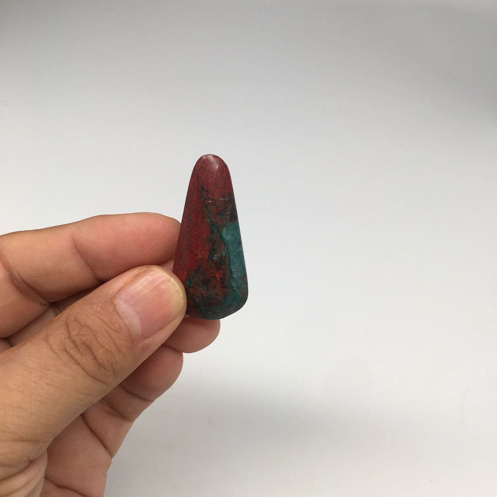 7.1g, 1.6"x 0.7" Sonora Sunset Chrysocolla Cuprite Cabochon from Mexico,SC166