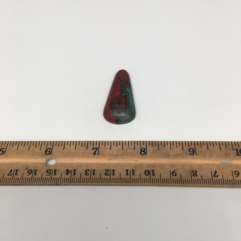 7.1g, 1.6"x 0.7" Sonora Sunset Chrysocolla Cuprite Cabochon from Mexico,SC166