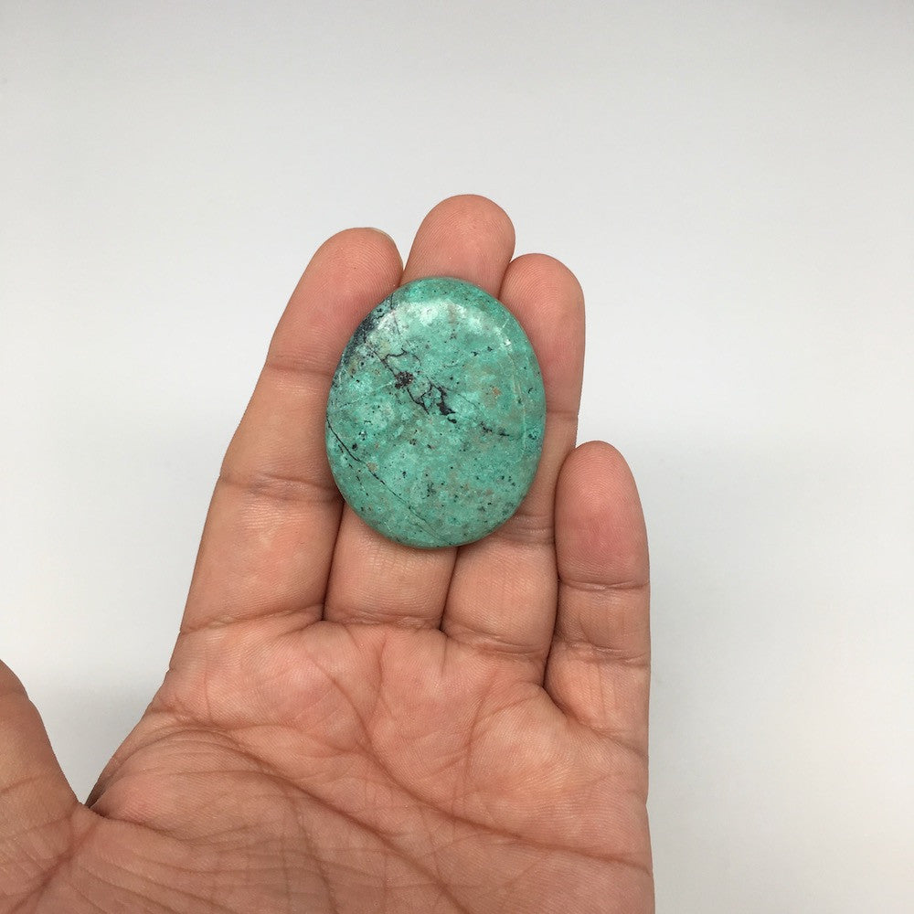 22.2g, 1.6"x 1.3" Sonora Sunset Chrysocolla Cuprite Cabochon from Mexico,SC169