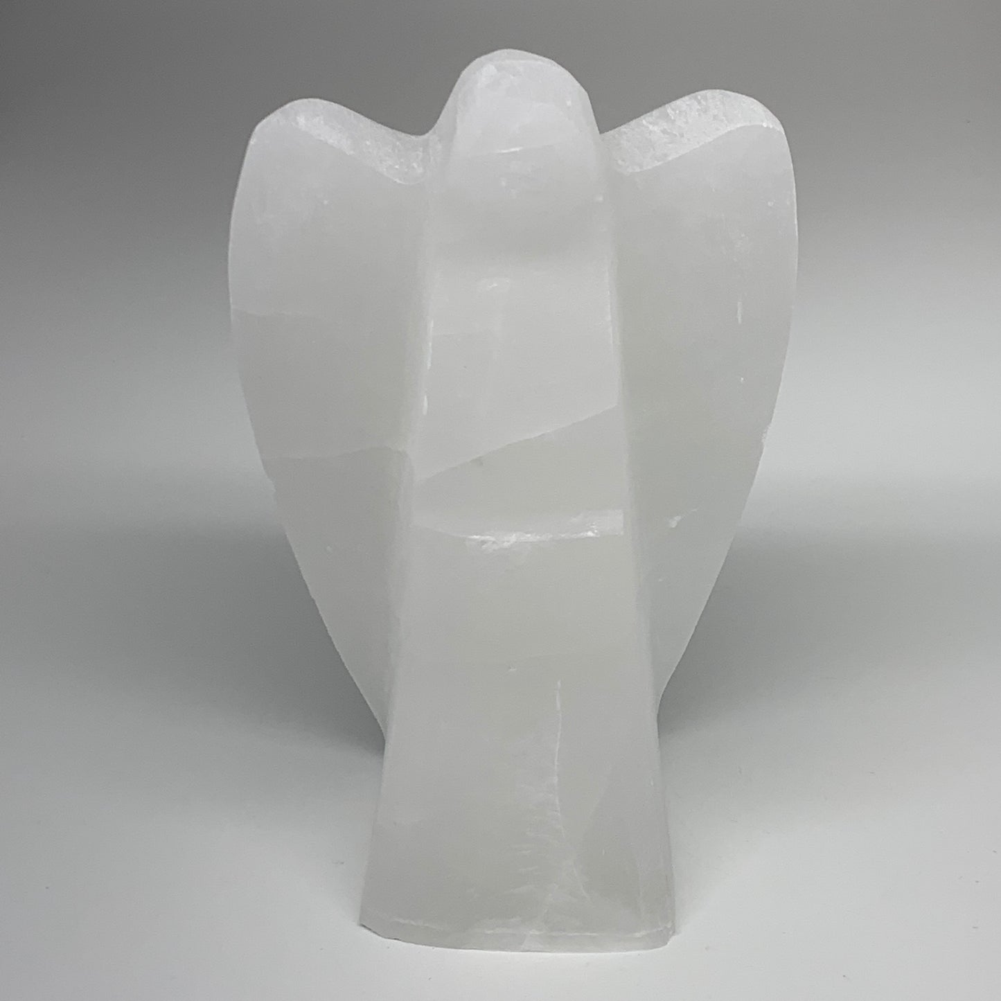 1350g, 7.25"x4.3"x2.6" White Selenite (Satin Spar) Angel Lamps @Morocco,B9452