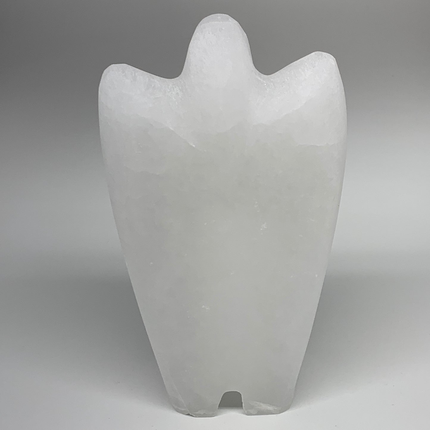 1350g, 7.25"x4.3"x2.6" White Selenite (Satin Spar) Angel Lamps @Morocco,B9452