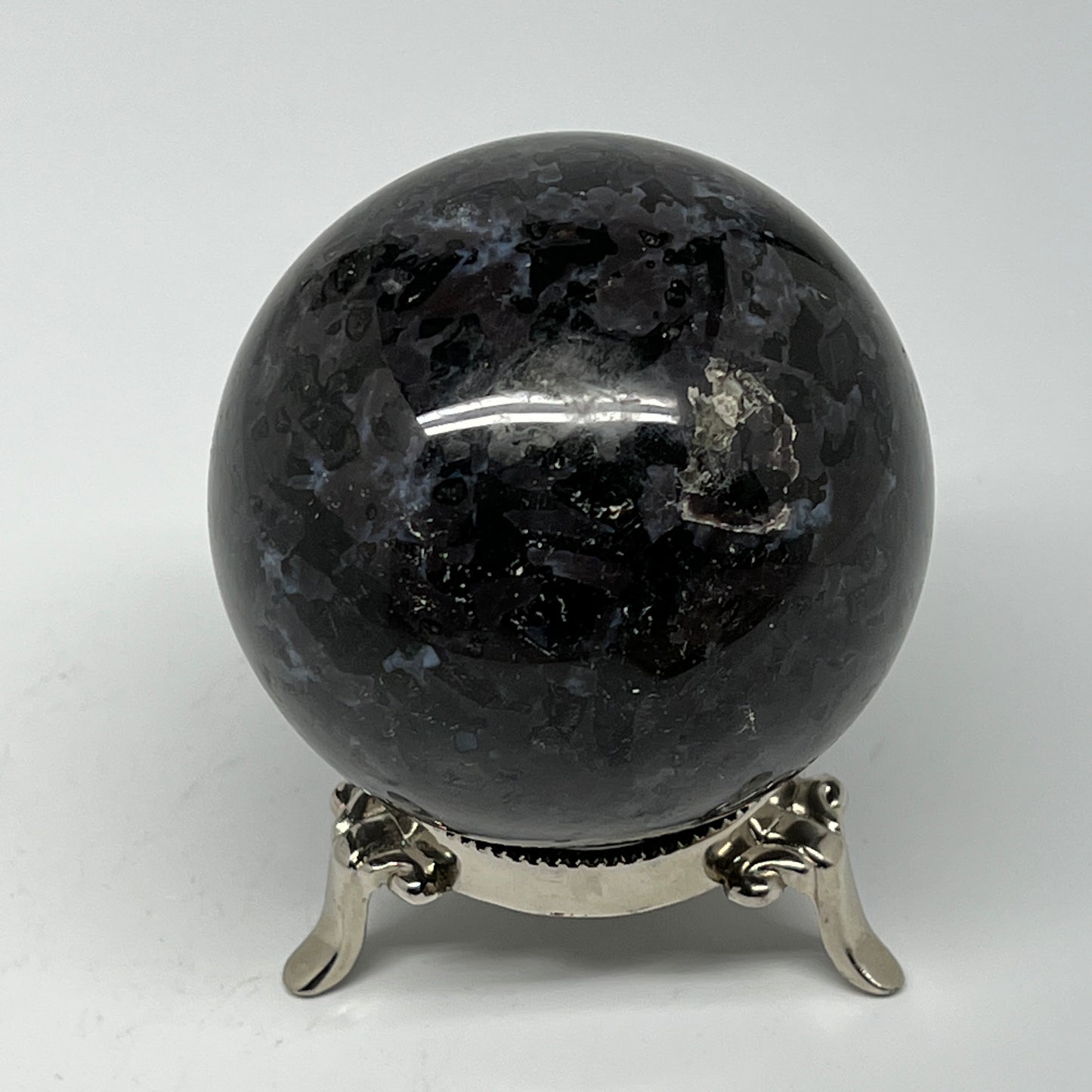 545g,2.8" (70mm) Indigo Gabbro Spheres Merlinite Gemstone @Madagascar,B19804