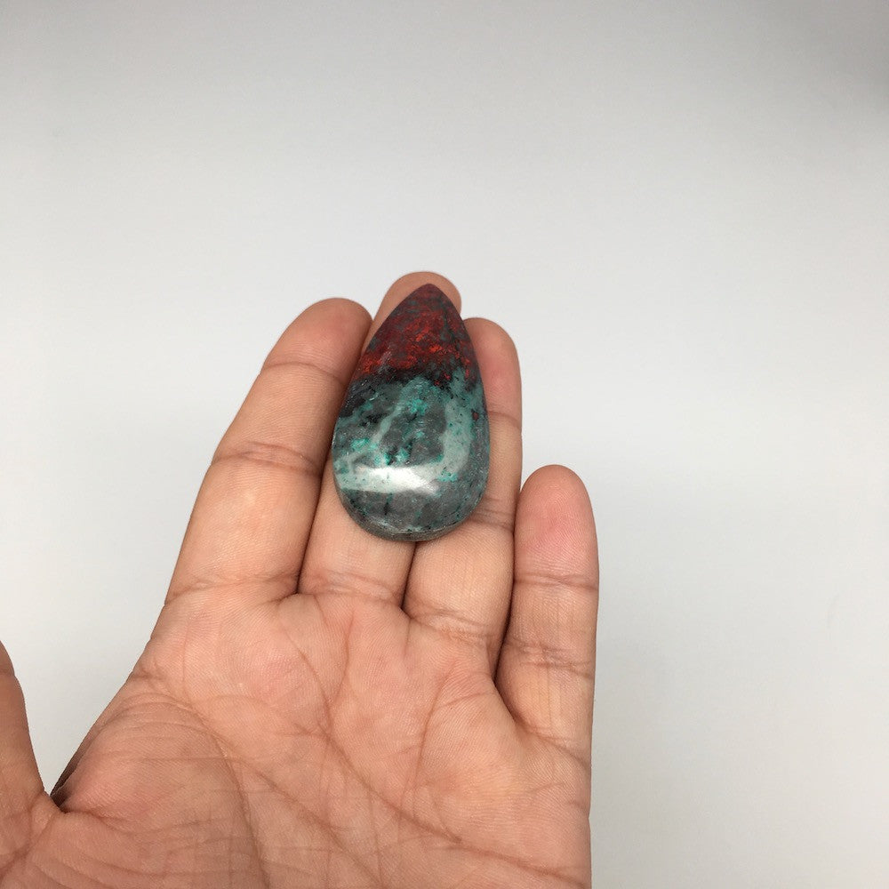 23.2g, 2"x 1.1" Sonora Sunset Chrysocolla Cuprite Cabochon from Mexico,SC183