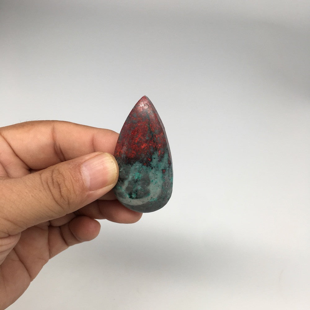 23.2g, 2"x 1.1" Sonora Sunset Chrysocolla Cuprite Cabochon from Mexico,SC183