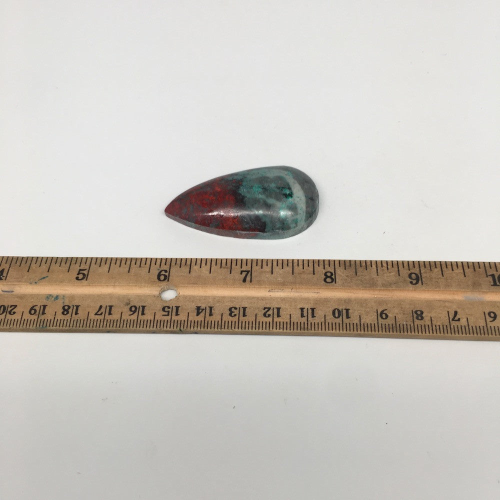 23.2g, 2"x 1.1" Sonora Sunset Chrysocolla Cuprite Cabochon from Mexico,SC183